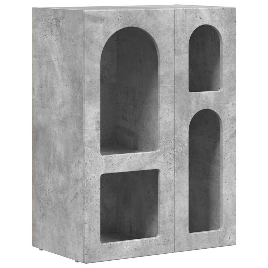 Credenza Grigio cemento 59 x 35 x 80.5 cm Legno multistrato
