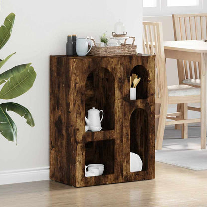 Credenza Rovere fumÃ© 59 x 35 x 80.5 cm Legno multistrato