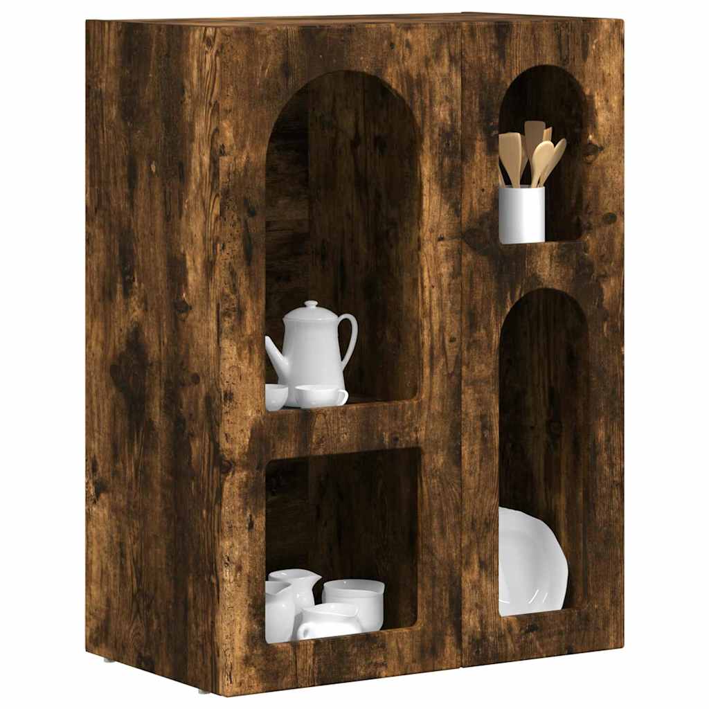 Credenza Rovere fumÃ© 59 x 35 x 80.5 cm Legno multistrato