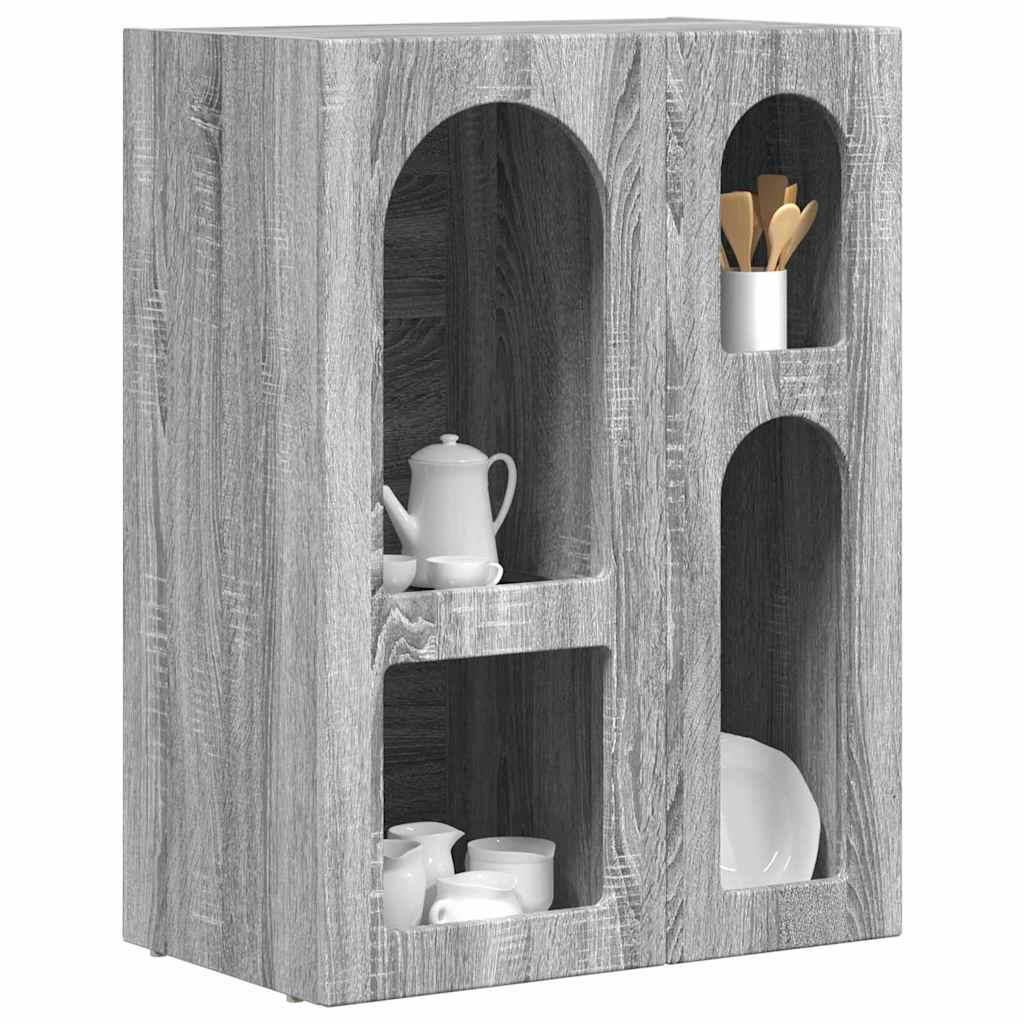 Credenza Grigio Sonoma 59 x 35 x 80.5 cm Legno multistrato