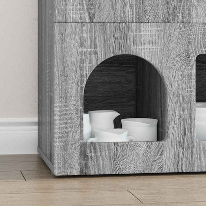 Credenza Grigio Sonoma 80.5 x 35 x 59 cm Legno multistrato
