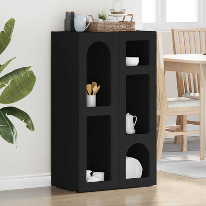 Credenza Nero 59 x 35 x 100,5 cm Legno multistrato