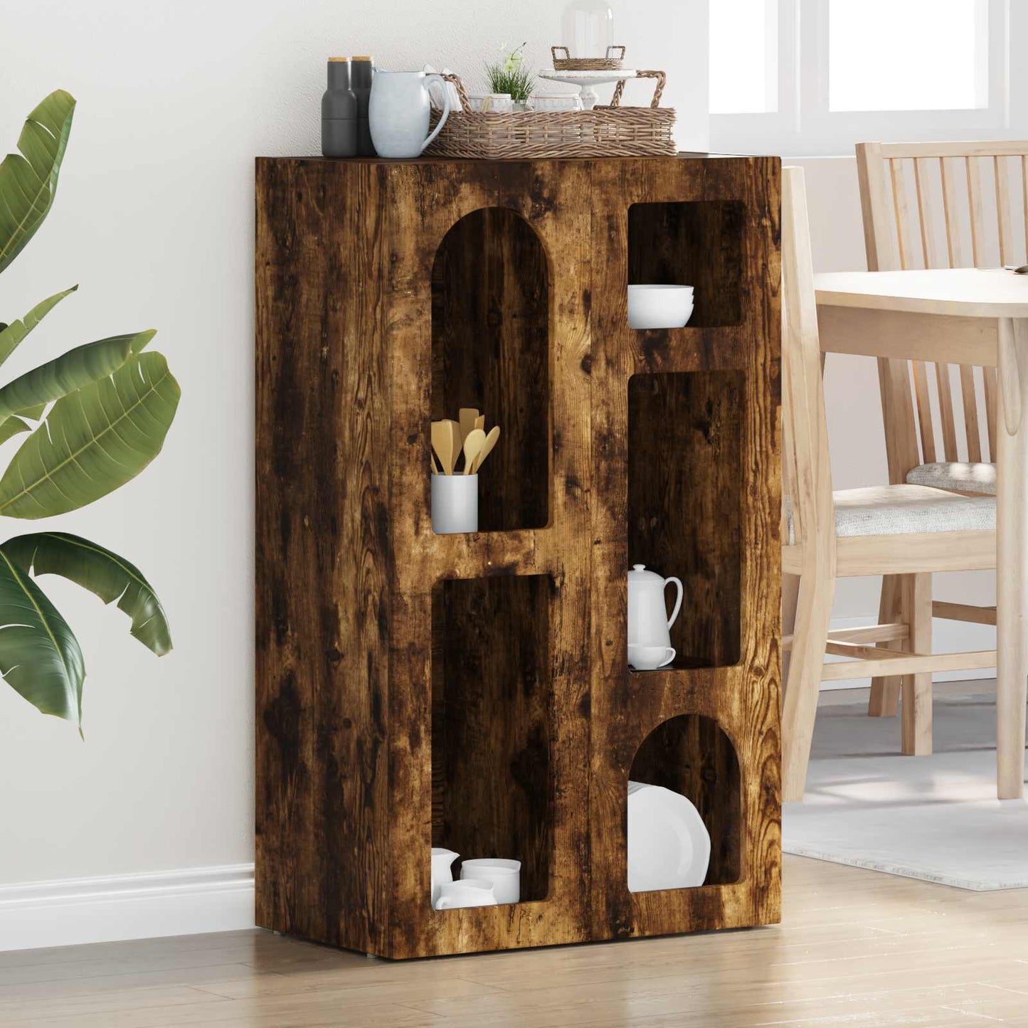 Credenza Rovere fumÃ© 59 x 35 x 100,5 cm Legno multistrato