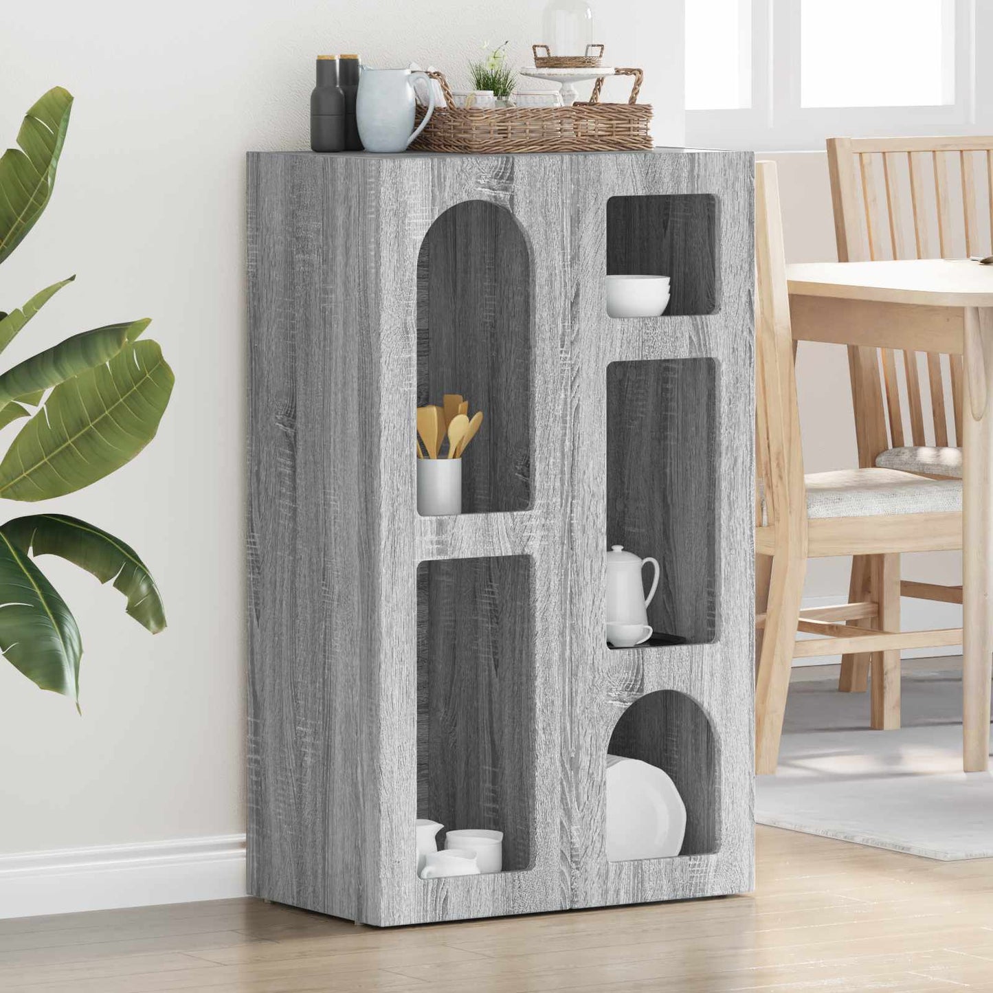 Credenza Grigio Sonoma 59 x 35 x 100,5 cm Legno multistrato