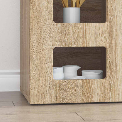 Credenza Rovere Sonoma 100 x 35 x 59 cm Legno multistrato