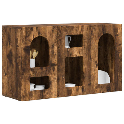 Credenza Rovere fumÃ© 100 x 35 x 59 cm Legno multistrato