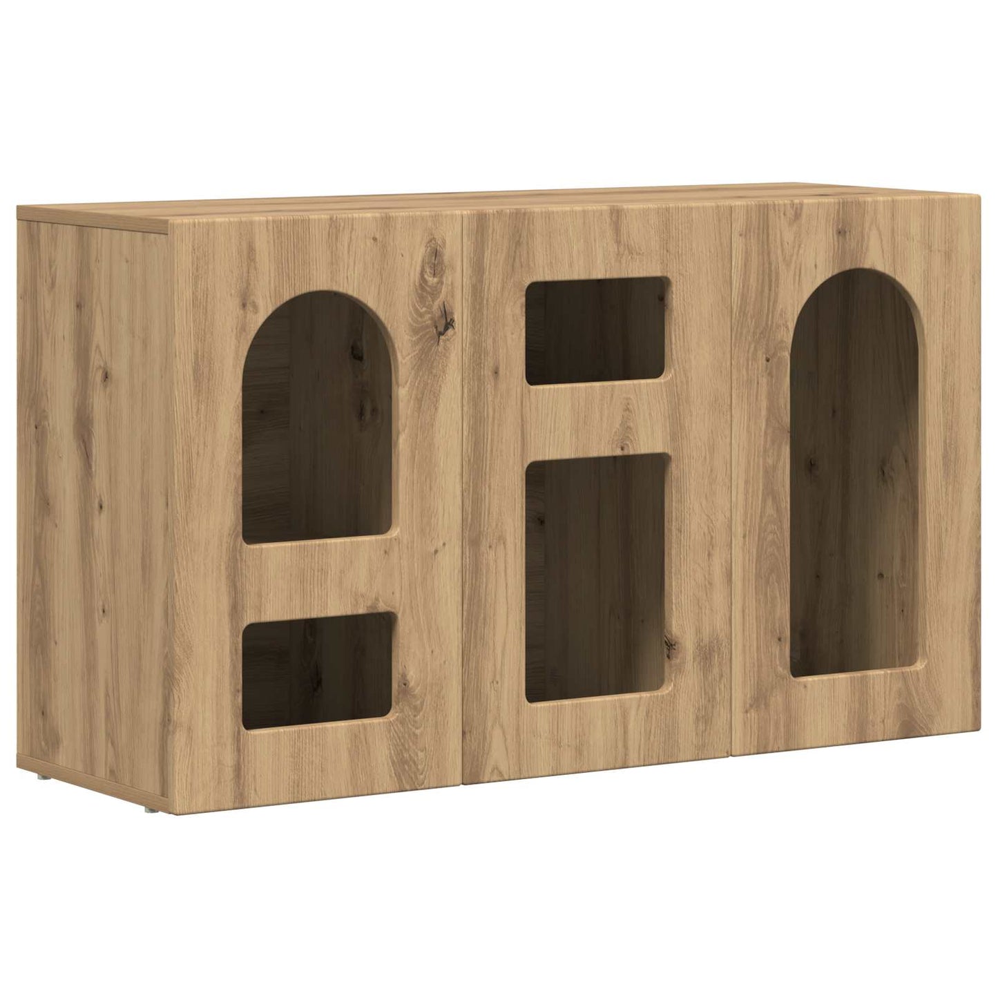 Credenza Rovere artigianale 100 x 35 x 59 cm Legno multistrato