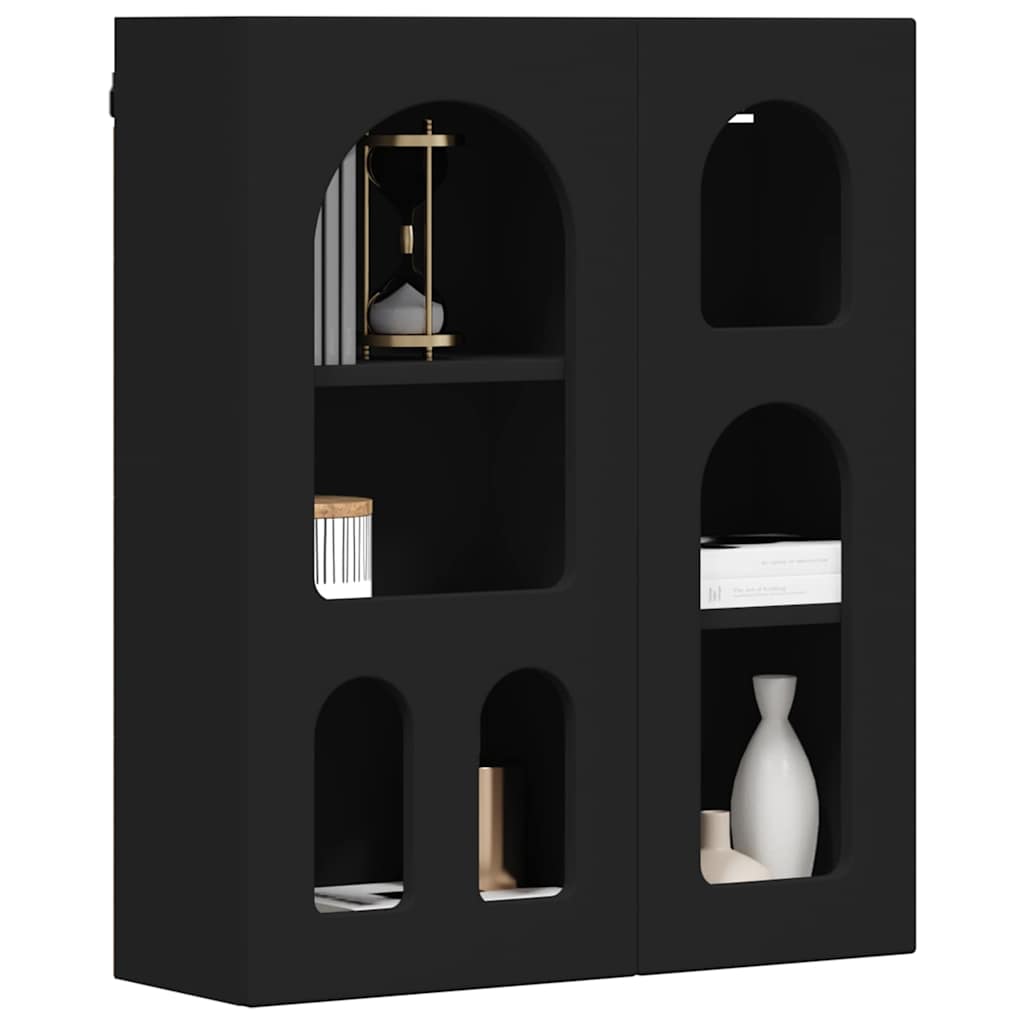 Armadio pensile Nero 59 x 20 x 71.5 cm Legno multistrato