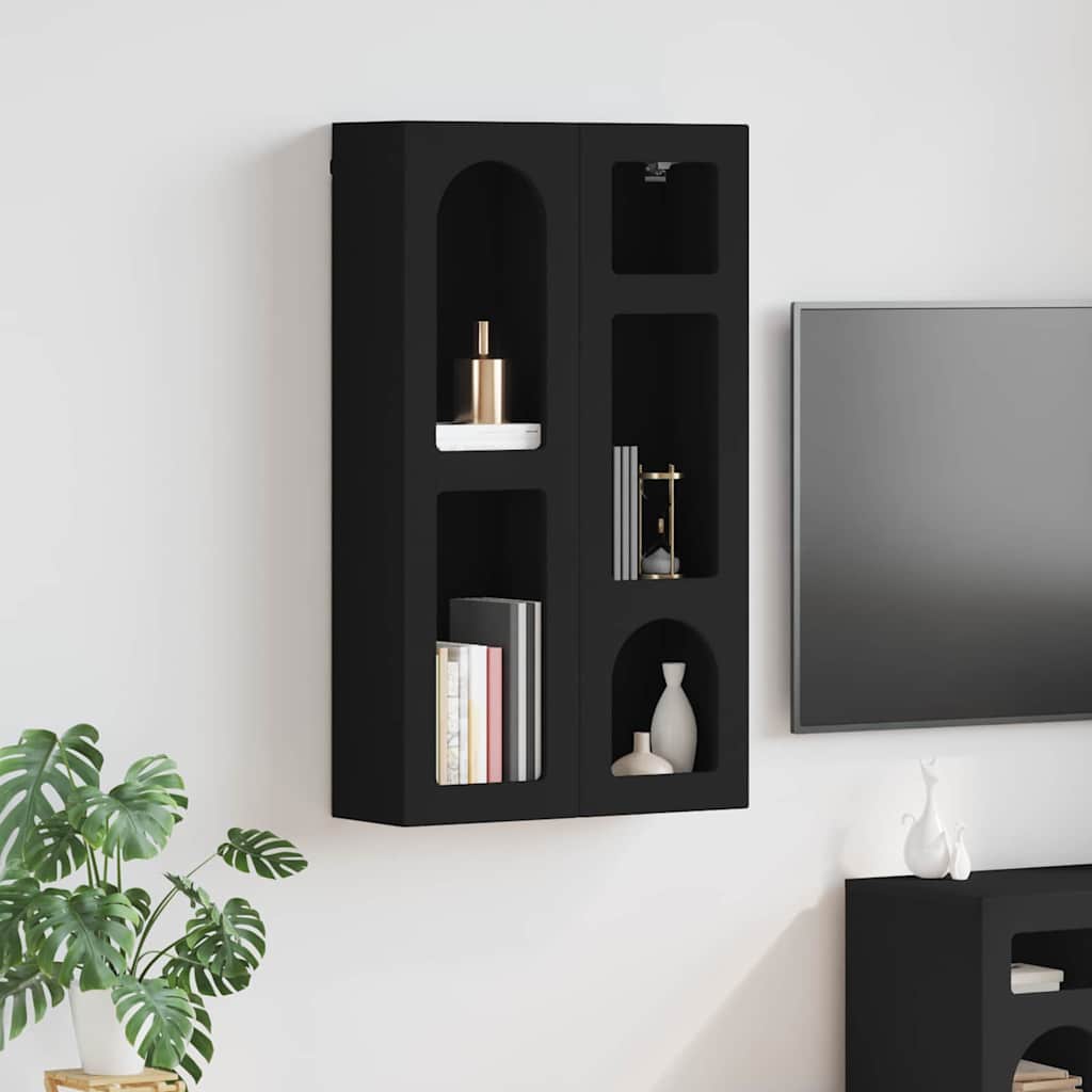 Armadio pensile Nero 59 x 20 x 100 cm Legno multistrato