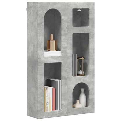 Armadio pensile con lo scaffale Grigio cemento 59 x 20 x 100 cm