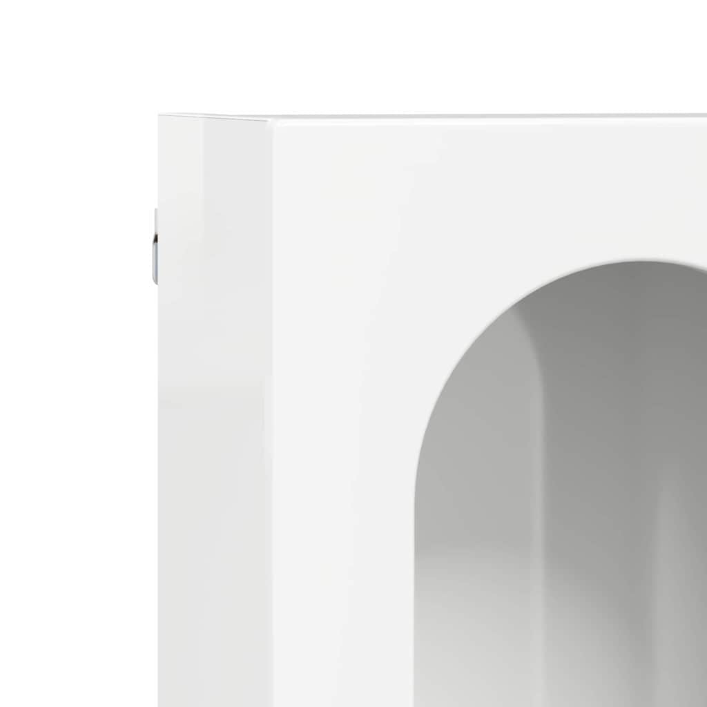 Armadio pensile con lo scaffale Bianco Lucido 59 x 20 x 100 cm