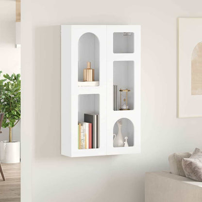 Armadio pensile con lo scaffale Bianco Lucido 59 x 20 x 100 cm