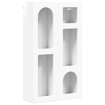 Armadio pensile con lo scaffale Bianco Lucido 59 x 20 x 100 cm