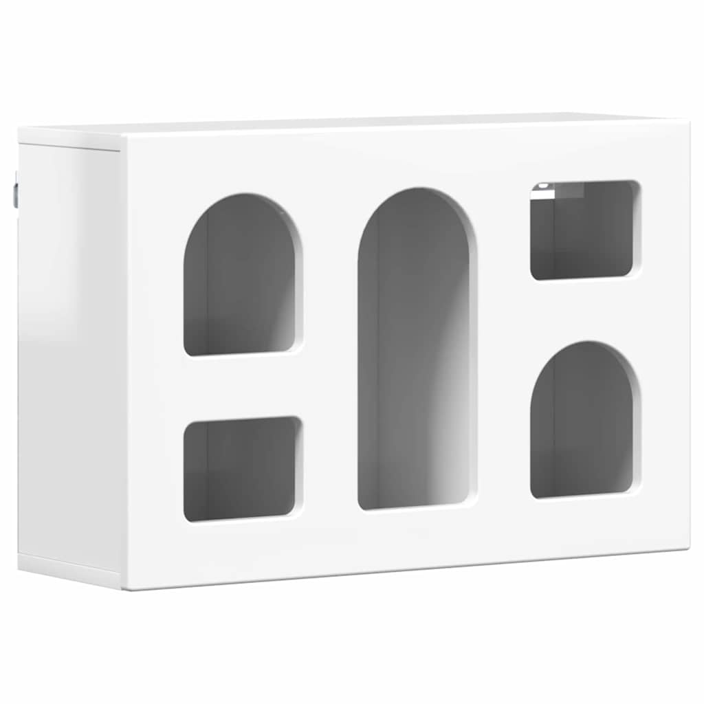 Armadio pensile Bianco Lucido 60 x 20 x 40 cm Legno multistrato