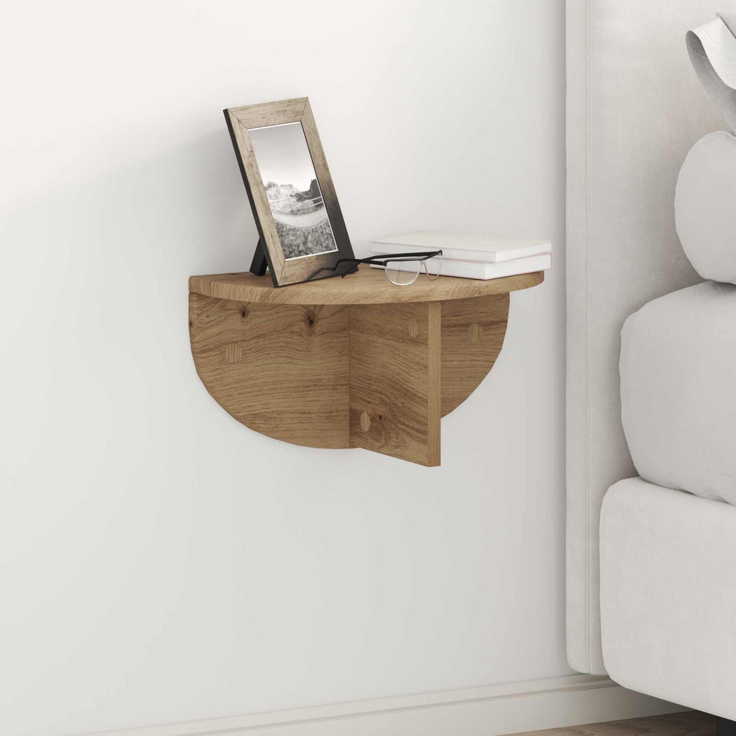 Scaffale da parete 2 pcs Rovere artigianale 38 x 19 x 19 cm