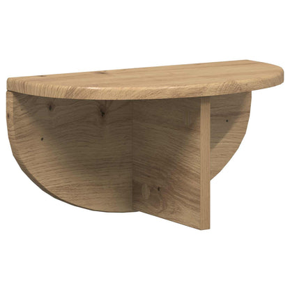 Scaffale da parete 2 pcs Rovere artigianale 38 x 19 x 19 cm
