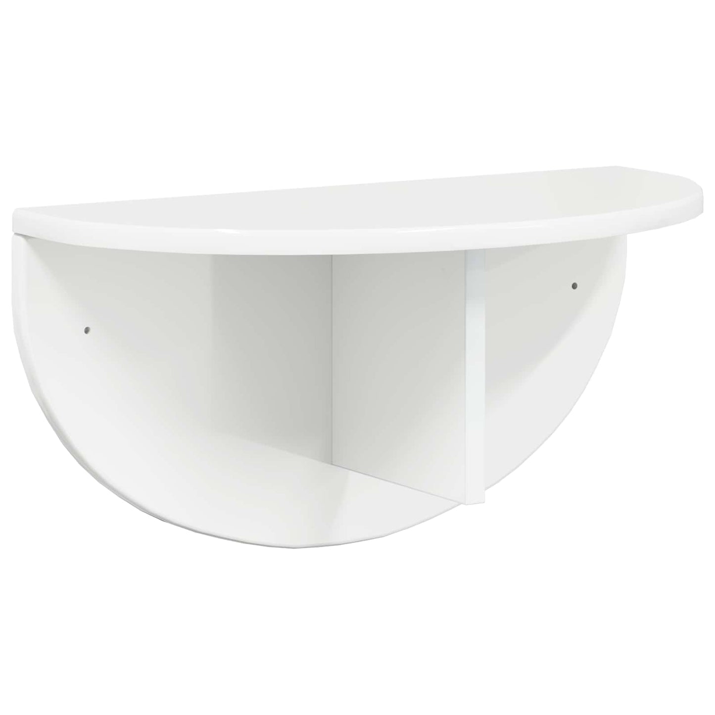 Scaffale da parete Bianco Lucido 48 x 24 x 24 cm