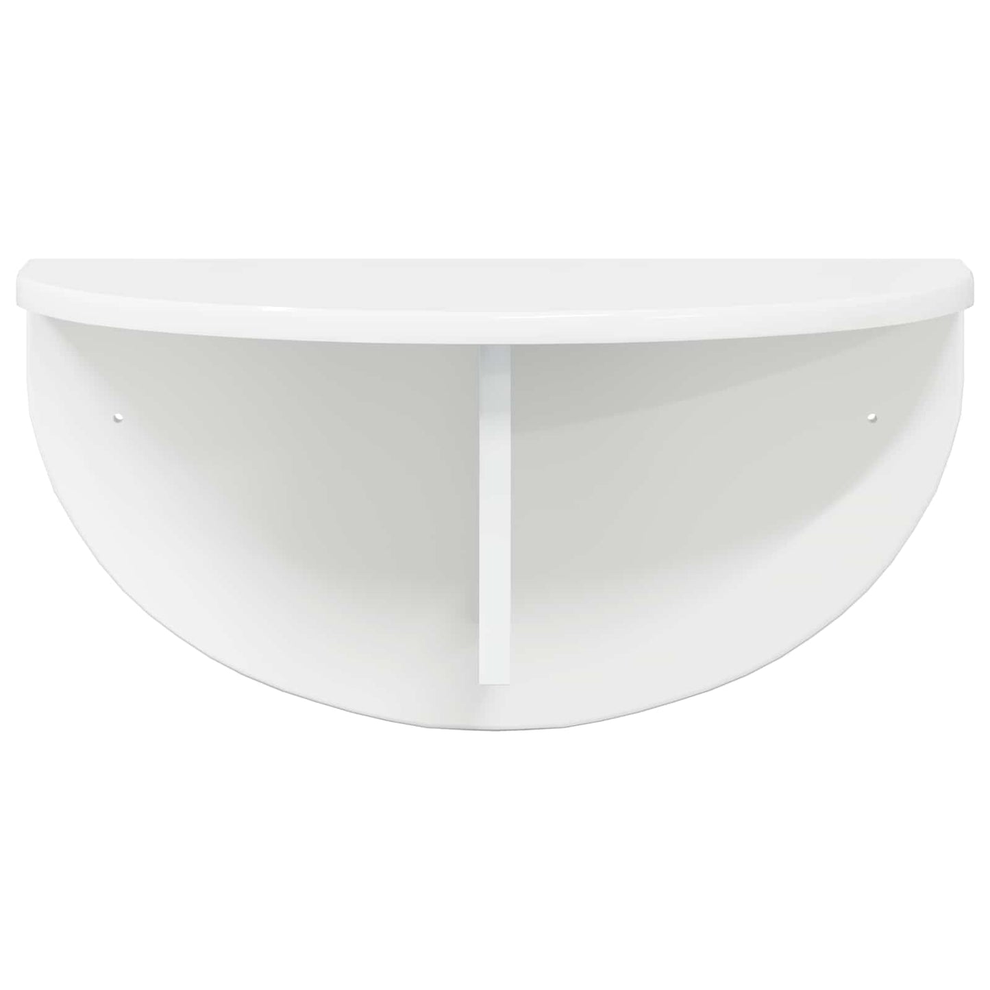 Scaffale da parete Bianco Lucido 48 x 24 x 24 cm