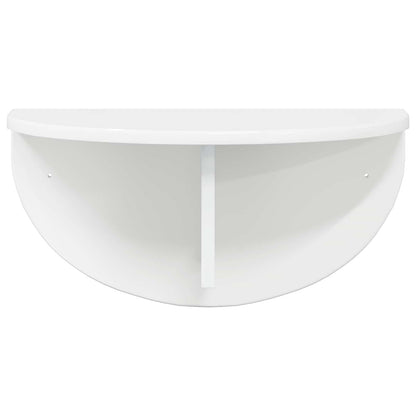 Scaffale da parete Bianco Lucido 48 x 24 x 24 cm