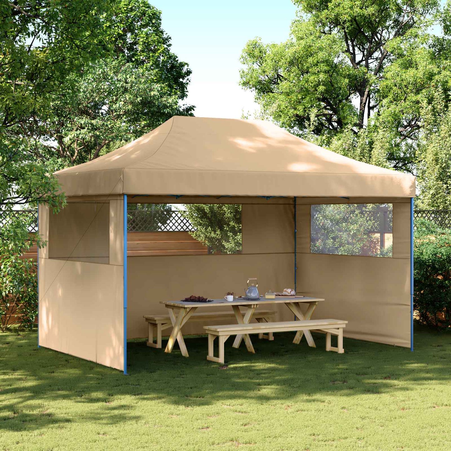 Tenda Party Beige 292 x 440 x 315 cm Tessuto Oxford