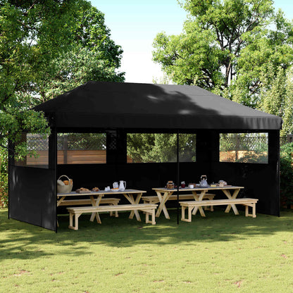 Tenda Party Nero 292 x 580 x 315 cm Tessuto Oxford