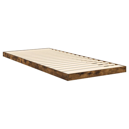 Struttura letto a terra Rovere fumÃ© 75 x 190 cm