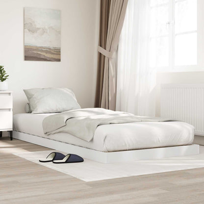 Struttura letto a terra Bianco 90 x 190 cm Legno multistrato