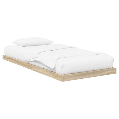 Struttura letto a terra Sonoma 90 x 190 cm Legno multistrato