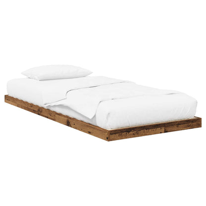 Struttura letto a terra Legno vecchio 90 x 190 cm