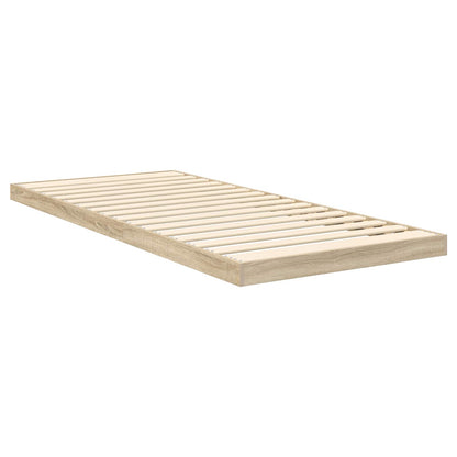 Struttura letto a terra Sonoma 80 x 200 cm Legno multistrato