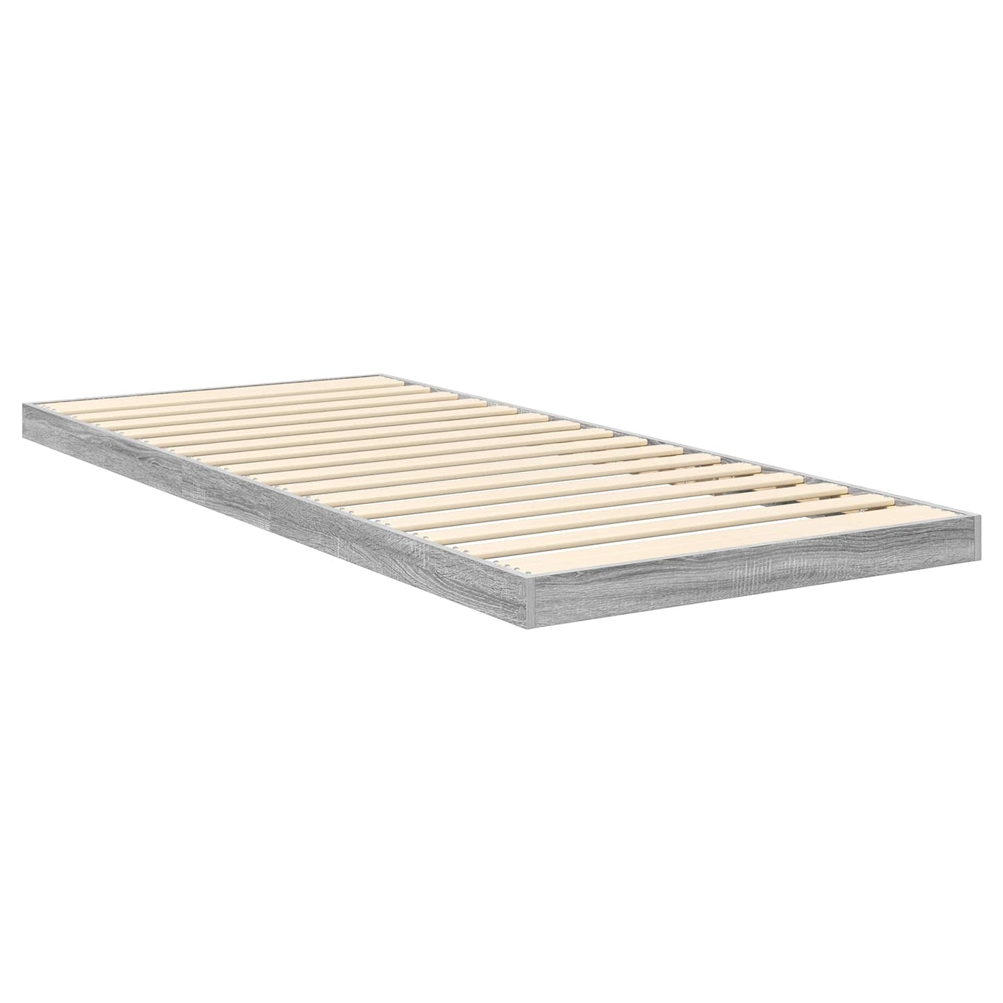Struttura letto a terra Grigio Sonoma 80 x 200 cm