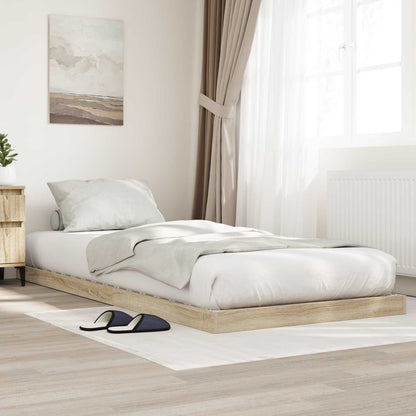 Struttura letto a terra Rovere Sonoma 90 x 200 cm