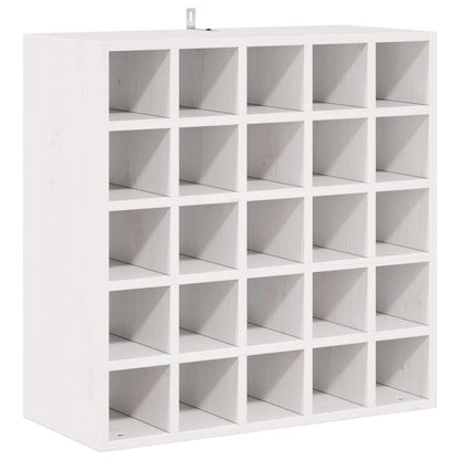 Portabottiglie 2 pcs Bianco 56 x 25 x 56 cm Pino massello