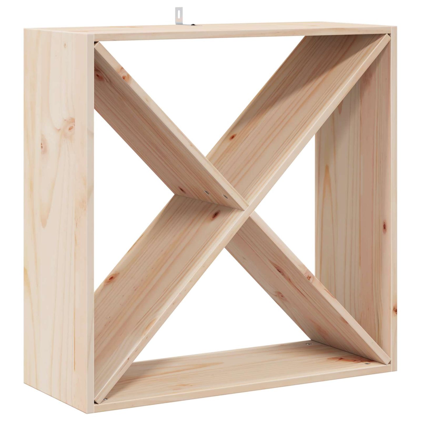 Portabottiglie 2 pcs Naturale 62 x 25 x 62 cm Pino massello