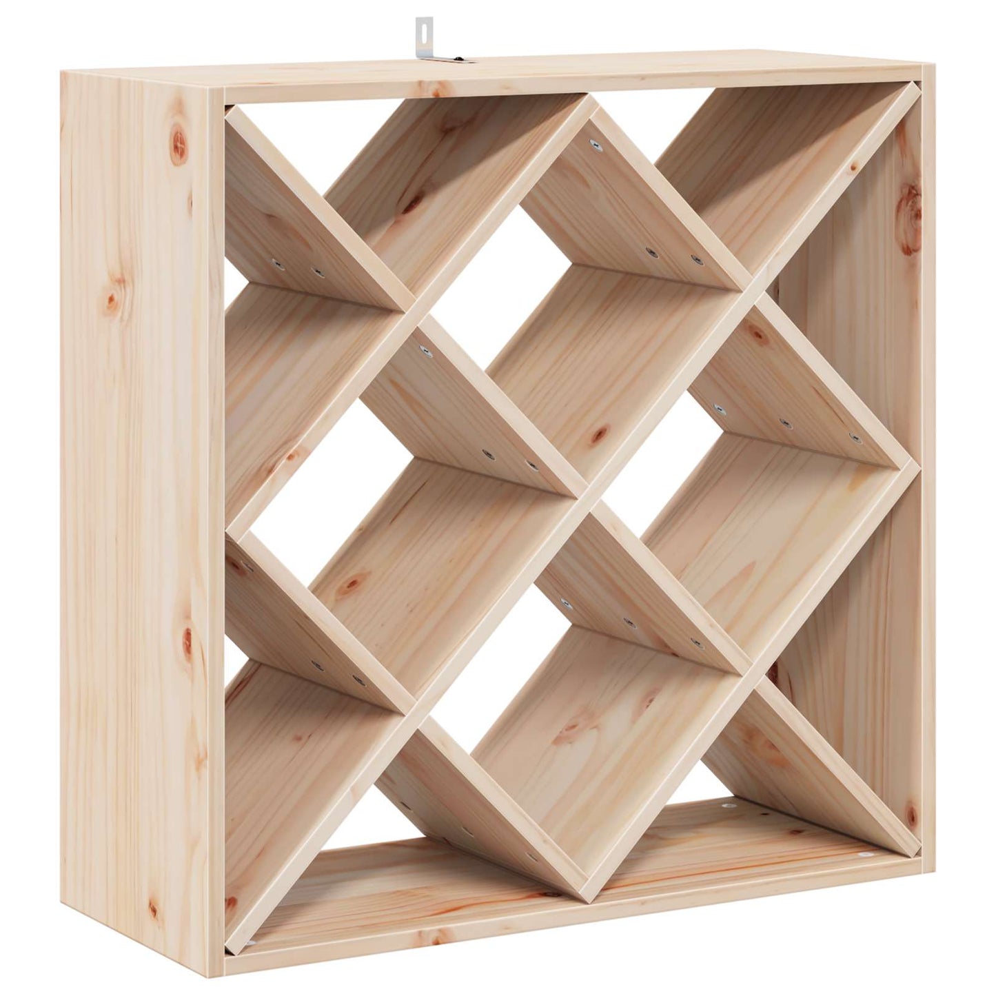 Portabottiglie 2 pcs Naturale 62 x 25 x 62 cm Pino massello