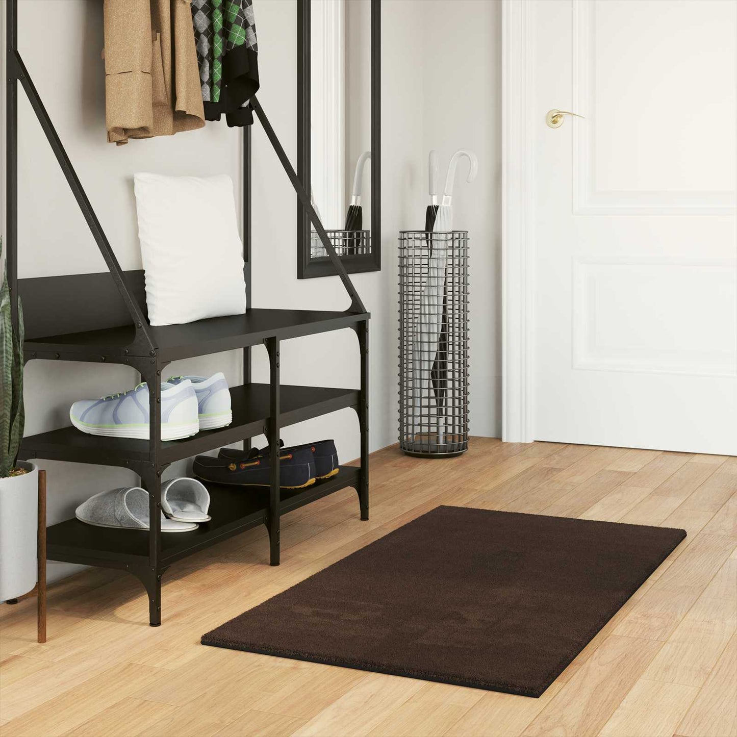 Tappeto HUARTE Marrone 60 x 110 cm Poliestere