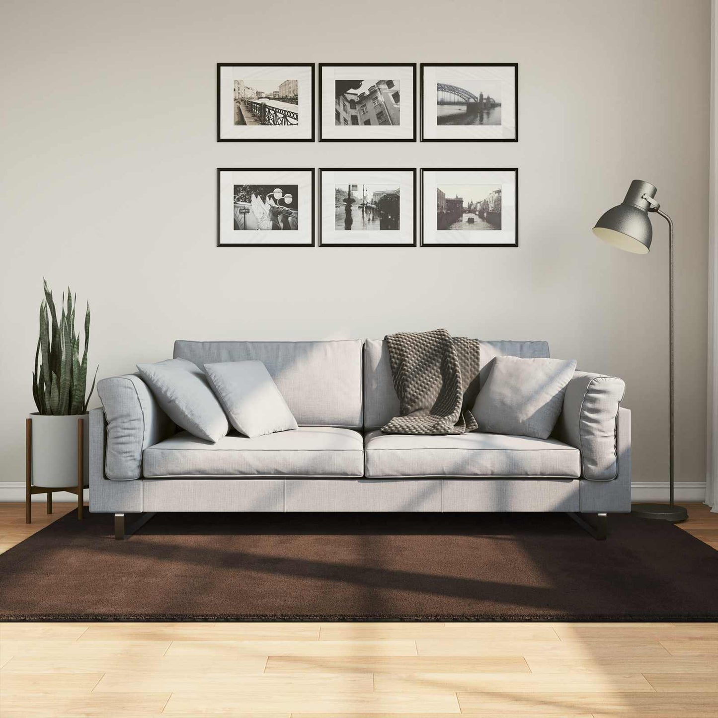 Tappeti per area HUARTE Marrone 200 x 140 cm Poliestere