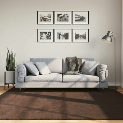 Tappeti per area Quadrato HUARTE Marrone 200 x 200 cm