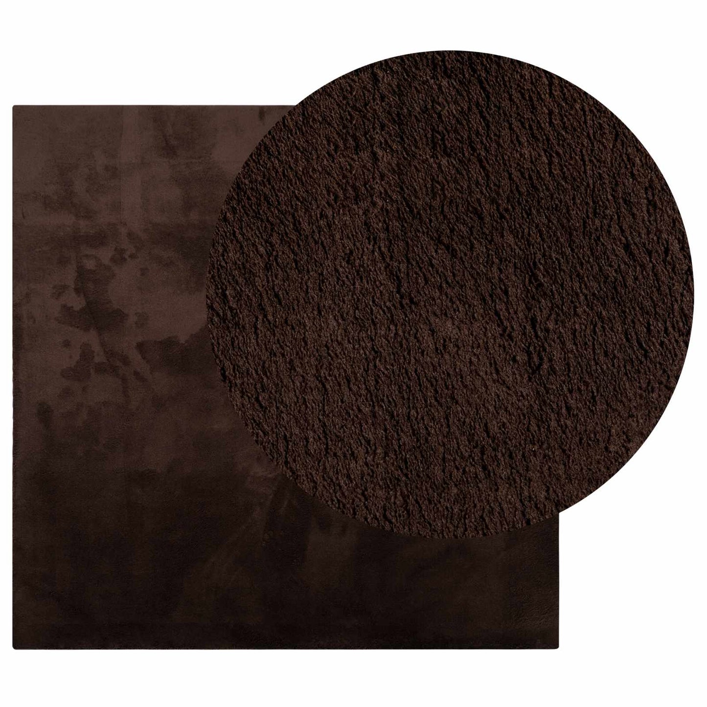 Tappeti per area Quadrato HUARTE Marrone 240 x 240 cm