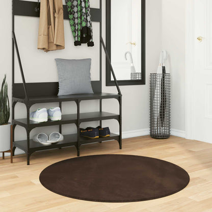 Tappeti per area Rotondo HUARTE Marrone Ã˜ 100 CM Poliestere