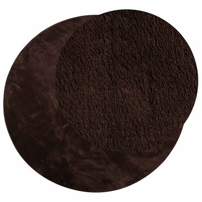 Tappeti per area Rotondo HUARTE Marrone Ã˜ 100 CM Poliestere