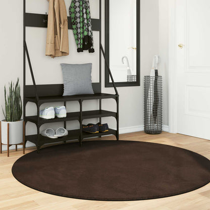 Tappeti per area Rotondo HUARTE Marrone Ã˜ 160 CM Poliestere