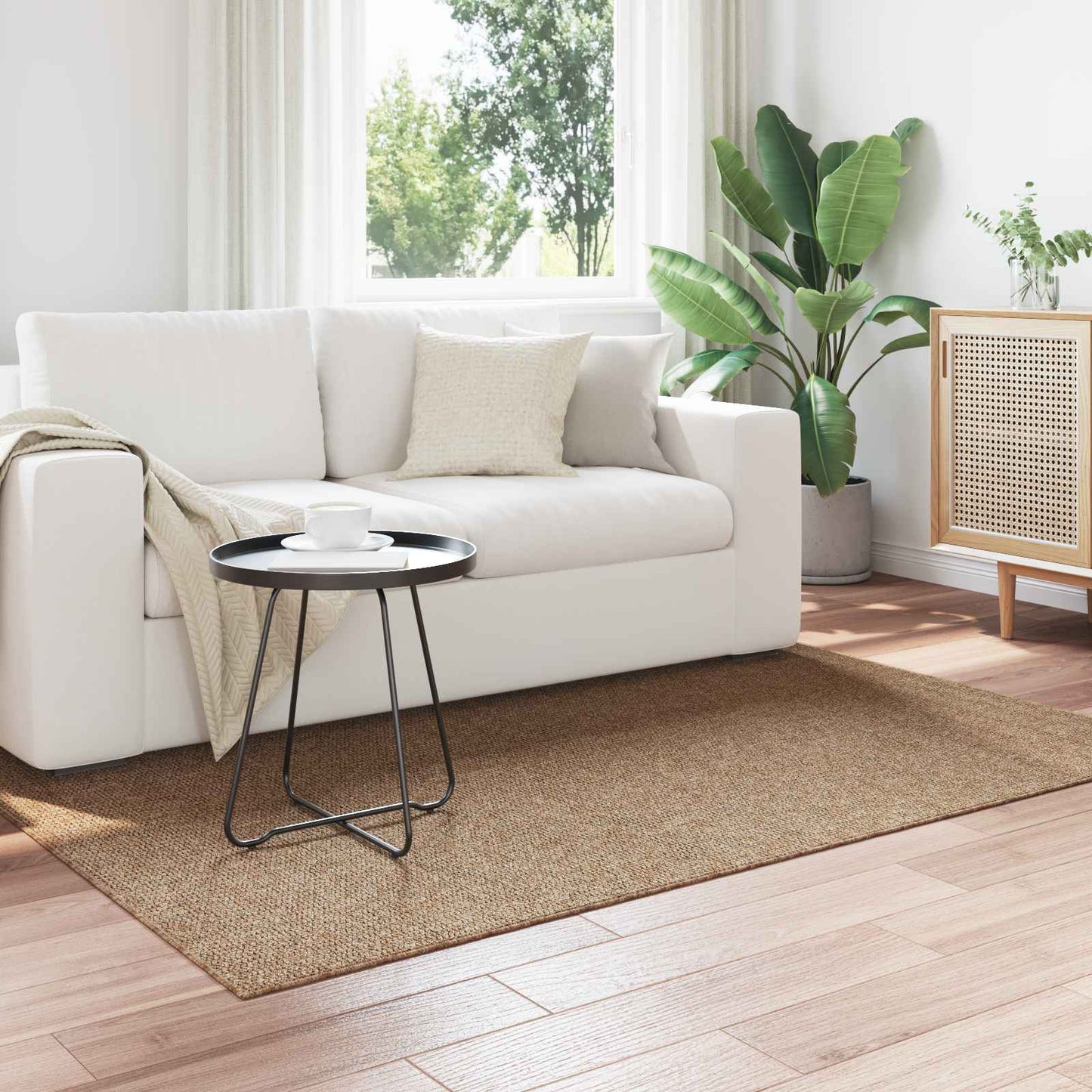 Tappeti per area AGIRA Naturale 170 x 120 cm Poliestere