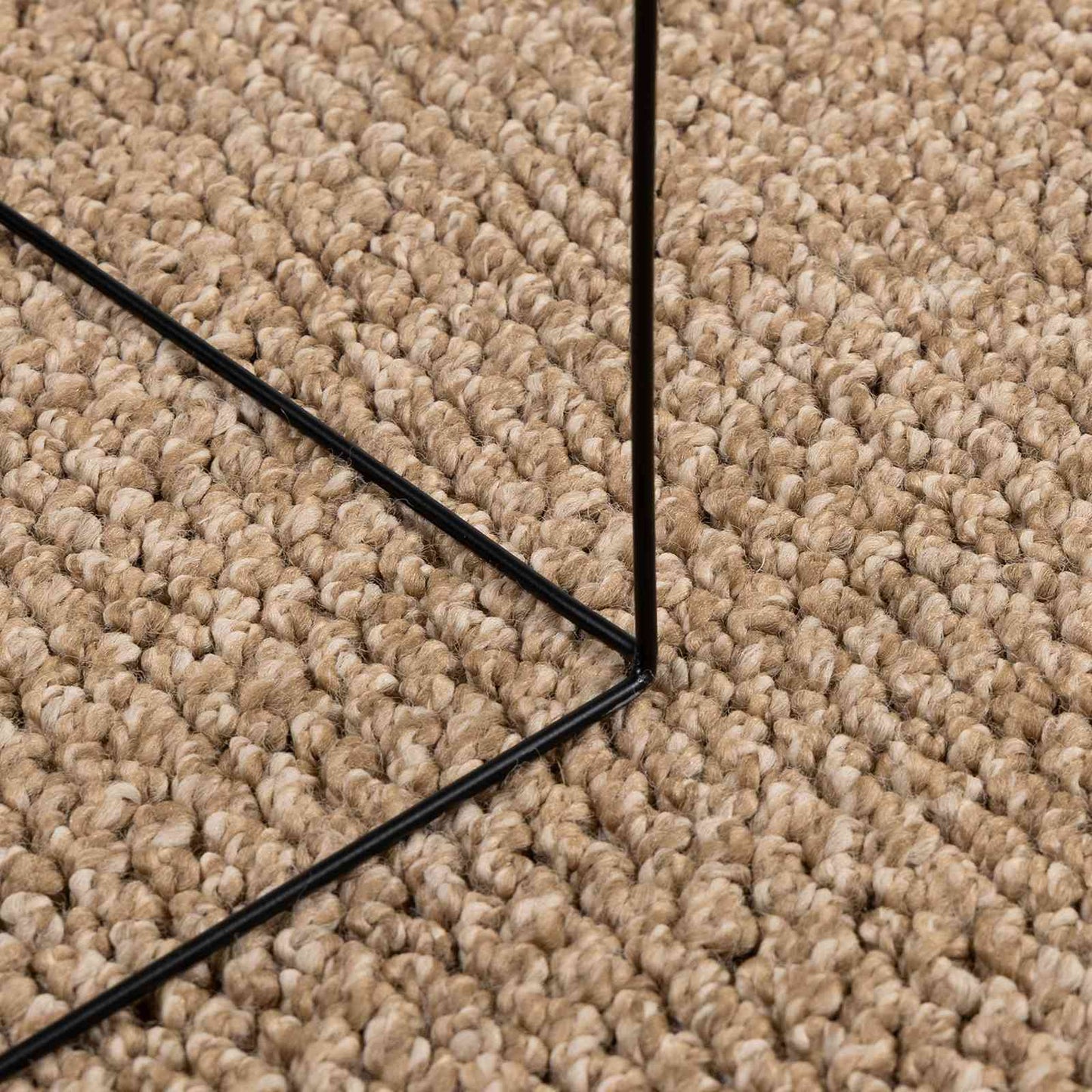 Tappeti per area Quadrato AGIRA Naturale 200 x 200 cm