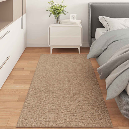 Tappeti per area MoirÃ© AGIRA Naturale 150 x 80 cm Poliestere