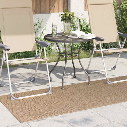 Tappeti per area MoirÃ© AGIRA Naturale 150 x 80 cm Poliestere