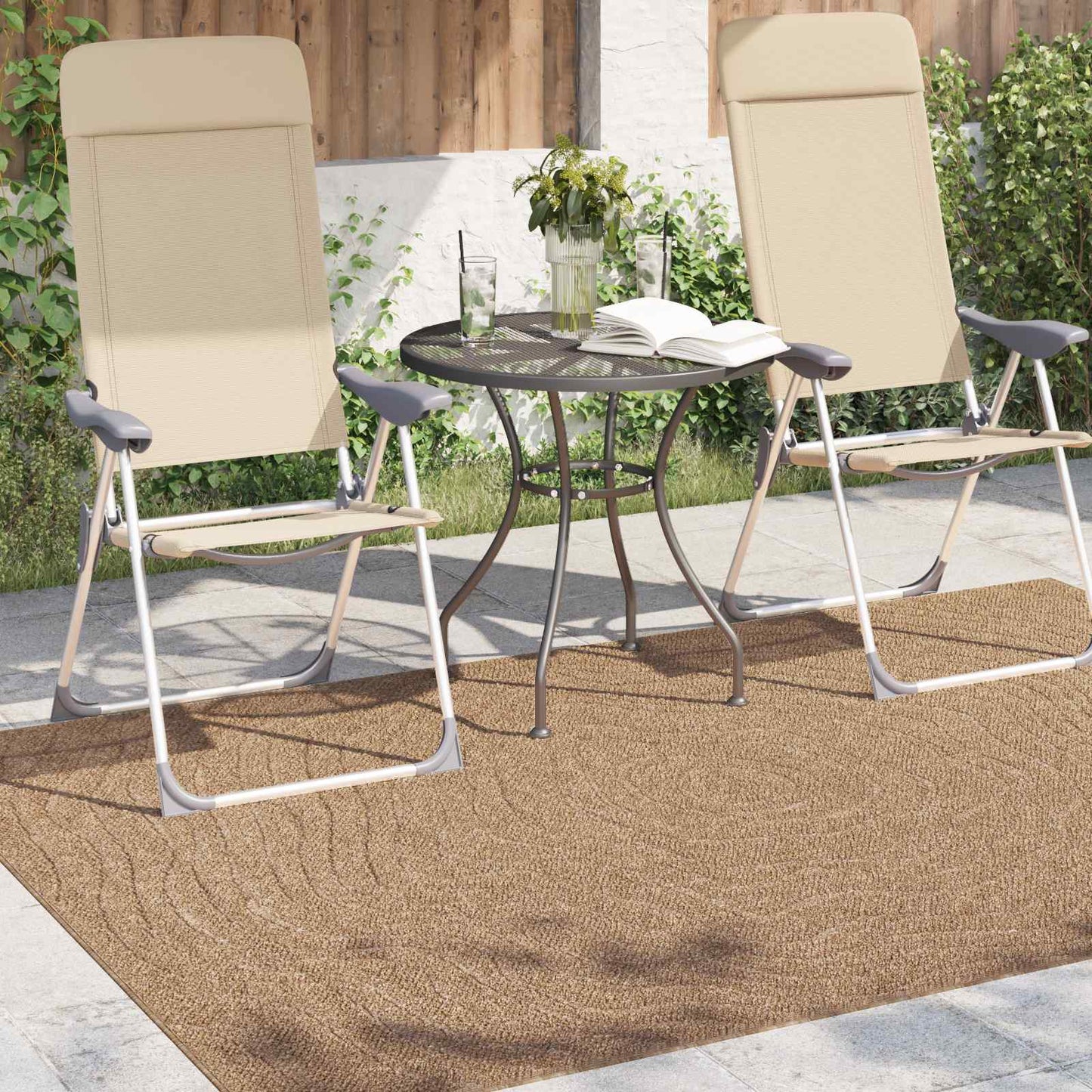 Tappeti per area MoirÃ© AGIRA Naturale 200 x 140 cm Poliestere