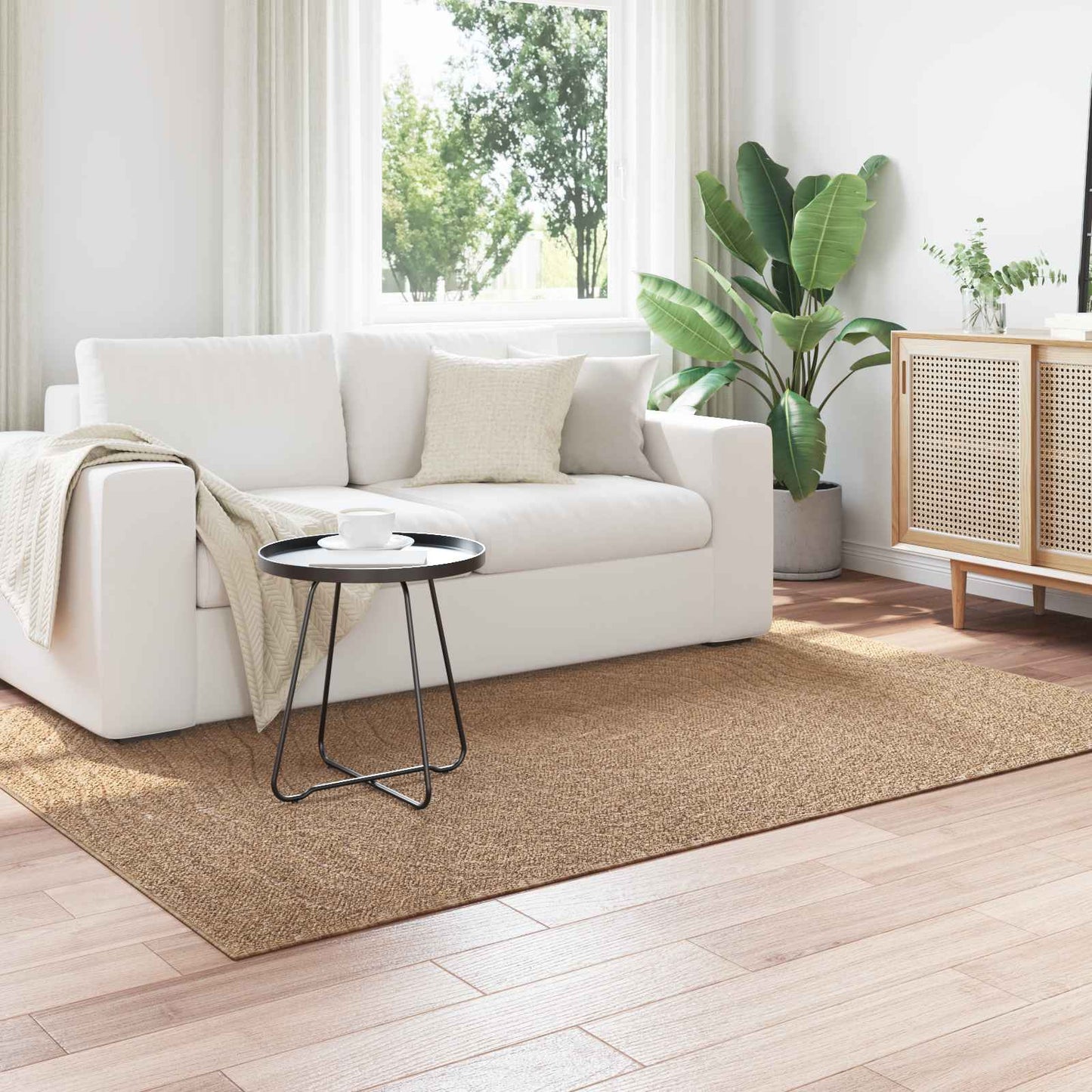 Tappeti per area MoirÃ© AGIRA Naturale 230 x 160 cm Poliestere