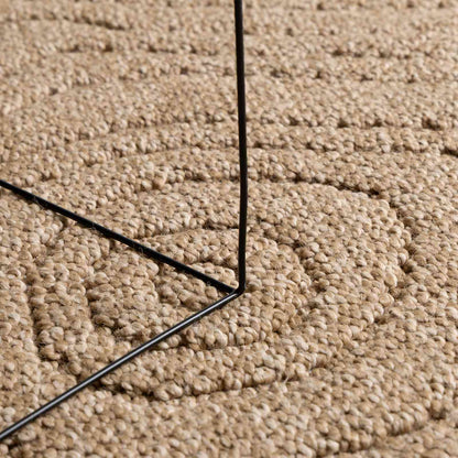 Tappeti per area MoirÃ© AGIRA Naturale 280 x 200 cm Poliestere