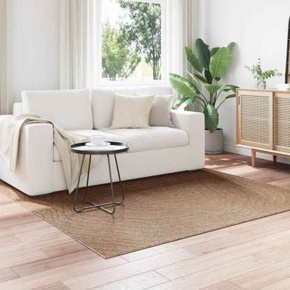 Tappeti per area MoirÃ© AGIRA Naturale 120 x 120 cm Poliestere